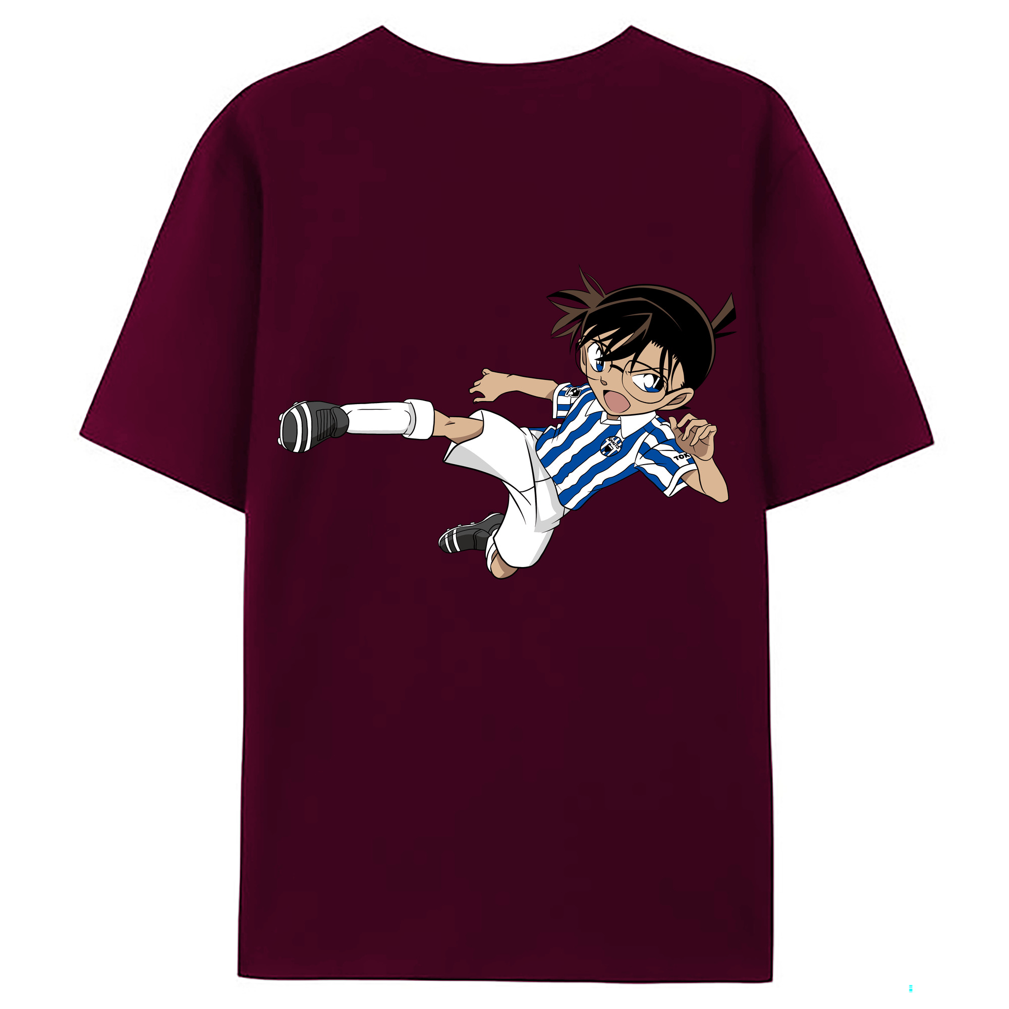 （画像用） 名探偵コナン 江戸川 コナン Detective Conan Conan Edogawa レディース半袖Tシャツ(バックプリント)